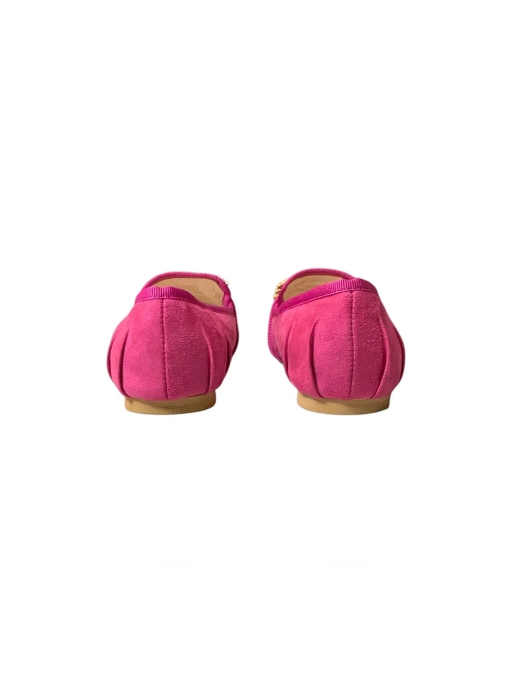 Tinstree Fushia Suede Ballet Flats